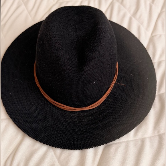 Urban Outfitters Accessories - Urban Outfitters Black Fedora with Brown Band